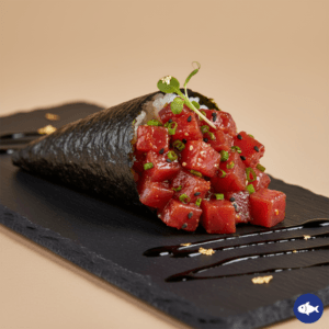 064.Temaki atún picante